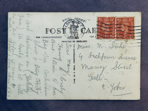 画像2: Postcard  アンティークポストカード　ロンドン　ブラックフライアーズ橋　セントポール大聖堂　写真　イギリス1940年 (2)