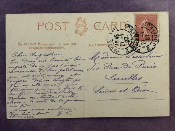 画像2: Postcard  アンティークポストカード　ロンドン　ピカデリーサーカス　イギリス1907年 (2)