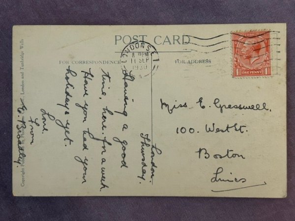 画像3: Postcard  アンティークポストカード ロンドン マーブルアーチ バス 自動車 イギリス1930年 (3)