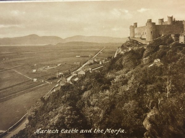 画像2: Postcard  アンティークポストカード　Harlech Castle　ハーレフ城　ウェールズ　イギリス　（未使用） (2)