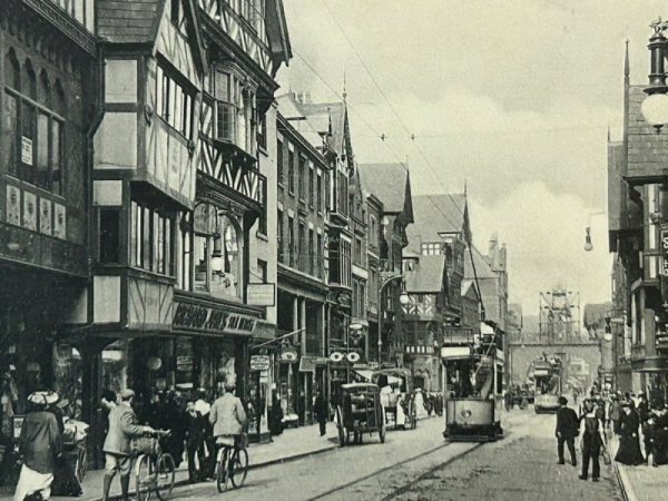 画像2: Postcard  アンティークポストカード　チェスター　イーストストリート　イギリス　 (2)