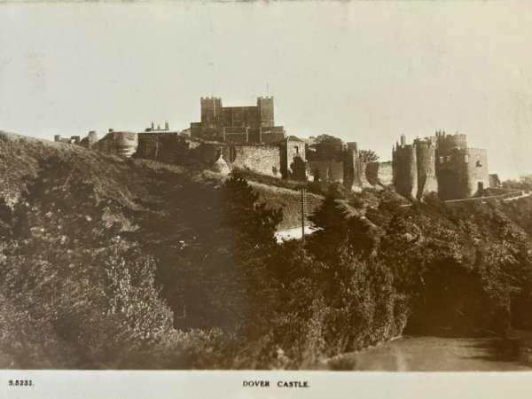 画像2: Postcard  アンティークポストカード　ドーバー城　イギリス　写真　1935年 (2)