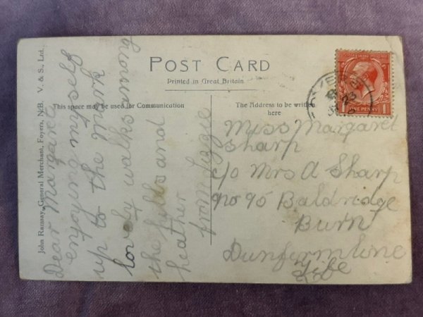 画像2: Postcard  アンティークポストカード　Castle Urquhart, Loch Ness　アーカート城　ネス湖　スコットランド　イギリス　写真 (2)