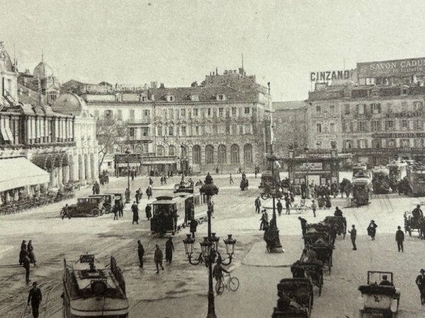 画像2: Postcard  アンティークポストカード　ニース　 Place Massena  フランス　（未使用） (2)