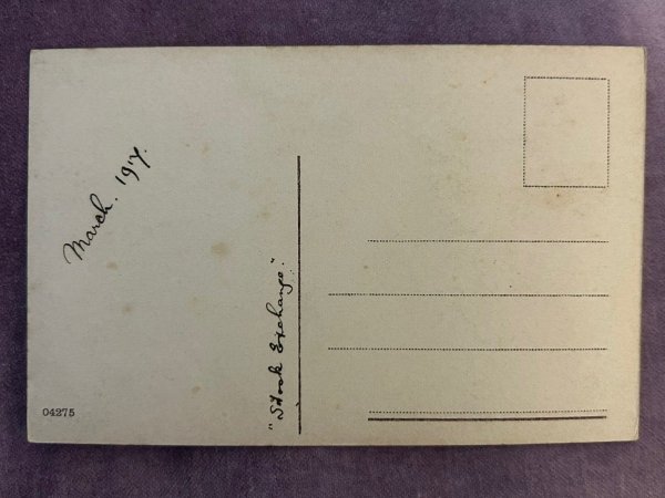 画像2: Postcard  アンティークポストカード　ジェノバ　イタリア　1917年 (2)