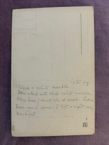 画像2: Postcard  アンティークポストカード　ジェノバ　Chiesa di Lorenzo　イタリア　1909年 (2)