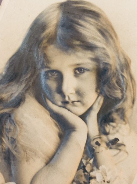 画像2: Postcard　アンティークポストカード　女の子　立体写真 (2)