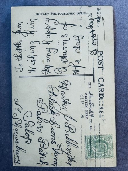 画像2: Postcard　アンティークポストカード　ジャム瓶と赤ちゃん　写真　イギリス (2)