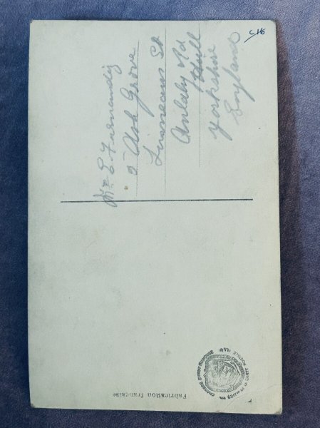 画像3: Postcard　アンティークポストカード　眠る女の子を見守る天使　写真 (3)