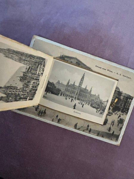 画像3: Postcard  アンティークポストカード　ウィーン　オーストリア　観光名所写真カード内臓　仕掛けあり (3)