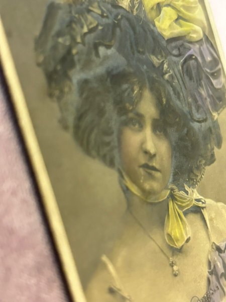 画像2: Postcard　アンティークポストカード　イギリス女優　ガブリエル・ライ　Gabrielle Ray 立体写真　（未使用） (2)