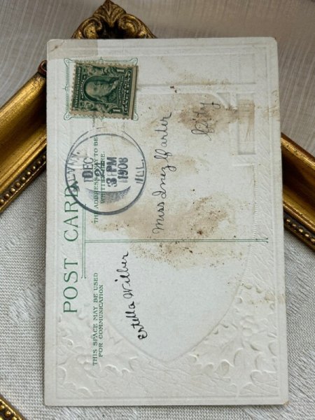 画像4: Postcard　アンティークポストカード　クリスマス　踊り子さん　ダンサー　バレエ (4)