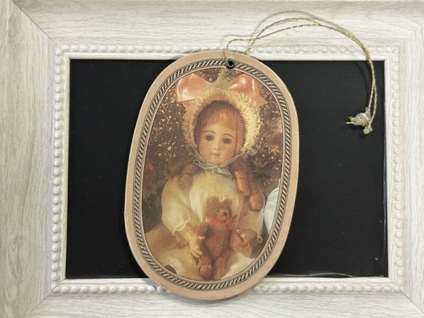 画像1: Vintage Cardboard Ornament Victorian Dolls　ビンテージ　ビクトリアンドール　クリスマスオーナメント飾り　人形　Jumeau Long face 1878 (1)