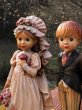 画像10: Vintage  ANRI dolls アンリ人形　木彫り　ウエディング　花嫁18cm　花婿17cm　2体セット　4000体限定 サラ・ケイ (10)
