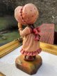 画像6: Vintage  ANRI dolls アンリ人形　木彫り人形　内緒話をする女の子　12cm　サラ・ケイ　 I've got a secret / SARAH KAY (6)