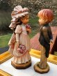 画像2: Vintage  ANRI dolls アンリ人形　木彫り　ウエディング　花嫁18cm　花婿17cm　2体セット　4000体限定 サラ・ケイ (2)
