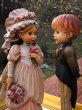 画像11: Vintage  ANRI dolls アンリ人形　木彫り　ウエディング　花嫁18cm　花婿17cm　2体セット　4000体限定 サラ・ケイ (11)