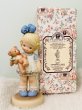 画像1: Vintage Figurine　アメリカ　エネスコ社　ビンテージ人形　陶器　HOLDING ON TO CHILDHOOD MEMORIES 女の子とテディベア　1990年代限定品　 マーベル・ルーシー・アトウェル（Mabel Lucie Attwell） (1)