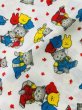 画像4: Vintage fabric  USA. アメリカ　ビンテージ生地　ファブリック　猫　風船　赤ちゃん (4)