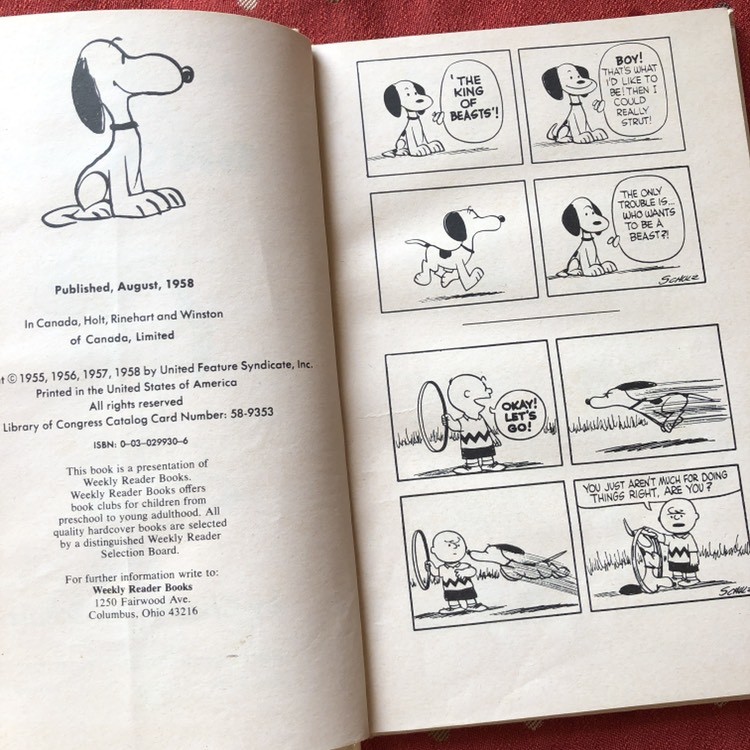 SNOOPY ビンテージ本　Snoopy　スヌーピー　1958年