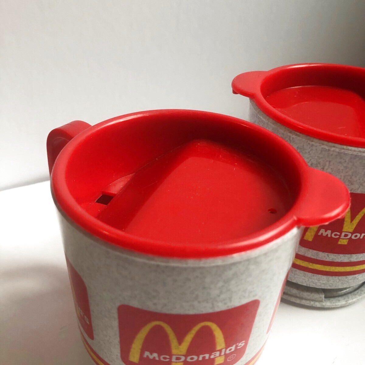Vintage Whirley McDonald's Travel Mug ビンテージ アメリカ雑貨 マクドナルド 回転式トラベルマグカップ 2個セット  Snowdrop Postcards アンティークカード専門店